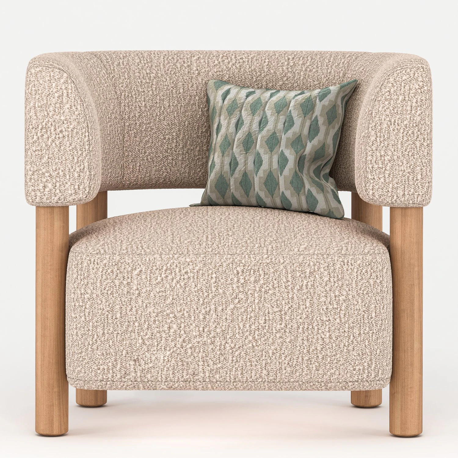 Notabene armchair 3D Model .c4d .max .obj .3ds .fbx .stl .blend 