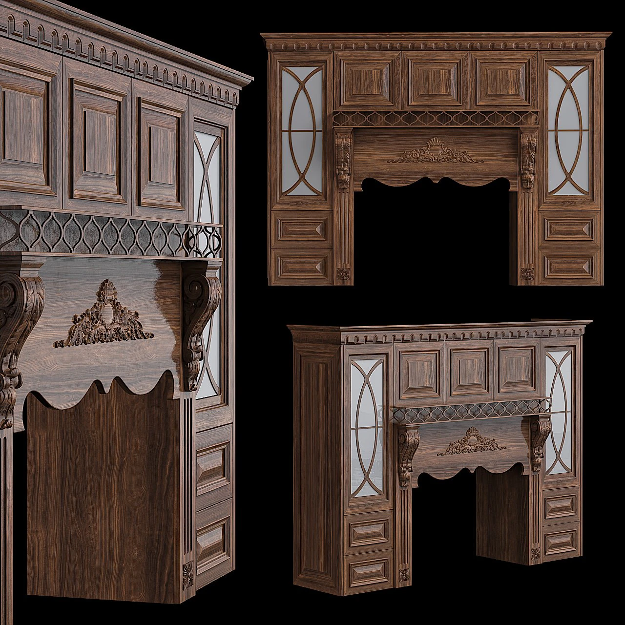Kover kitchen 002 3D Model .c4d .max .obj .3ds .fbx .stl .blend
