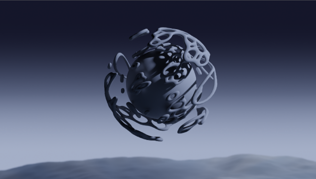 Alien cercle 3D Model .c4d .max .obj .3ds .fbx .stl .blend 