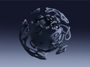 Alien cercle 3D Model