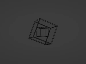 Cinematic cube 3D Model