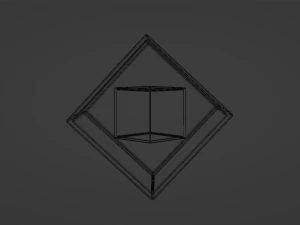 Cinematic cube 3D Model