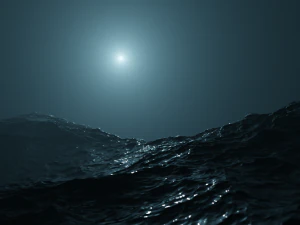 Cinematic ocean 3D Model