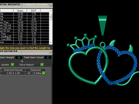 Devil heart pendant Model do druku 3D