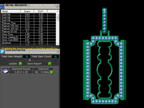 Razor diamonds pendant Modelo de impresión 3D