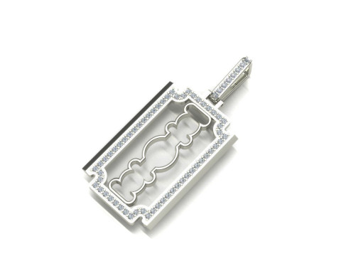 Razor diamonds pendant Modelo de impresión 3D