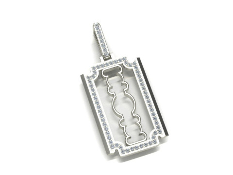 Razor diamonds pendant Modelo de impresión 3D