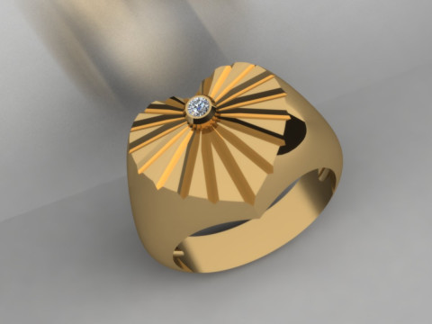 Heart ring 3Dプリントモデル