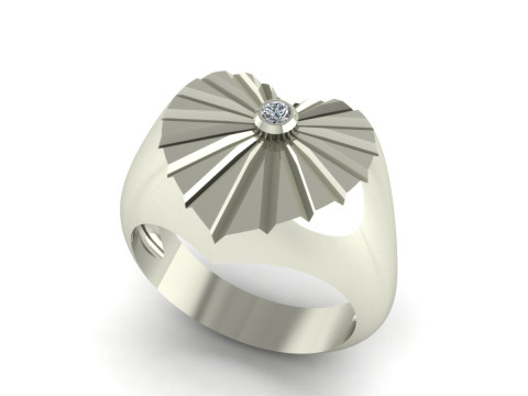 Heart ring 3D Print Model