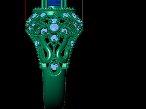 Women diamonds ring Modèles 3D en vedette