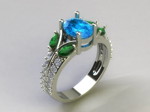 Women ring 3D Print Model