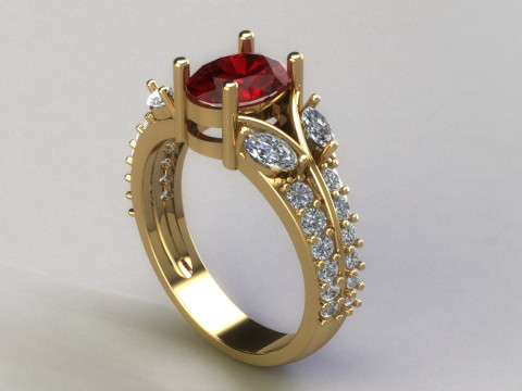 Women ring 3D Принт Модель