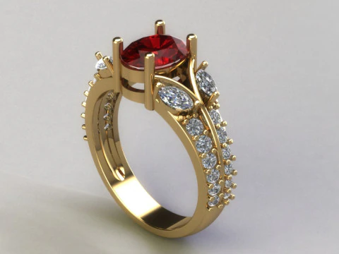 Women ring 3D Print Model