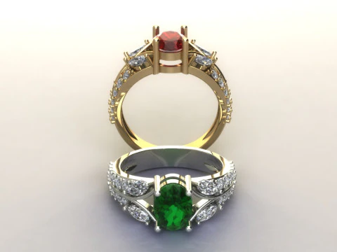 Women ring 3D Print Model