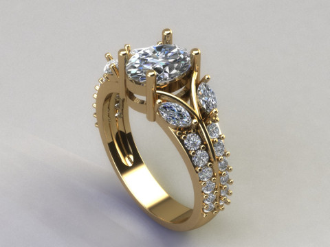 Women ring 3D Принт Модель