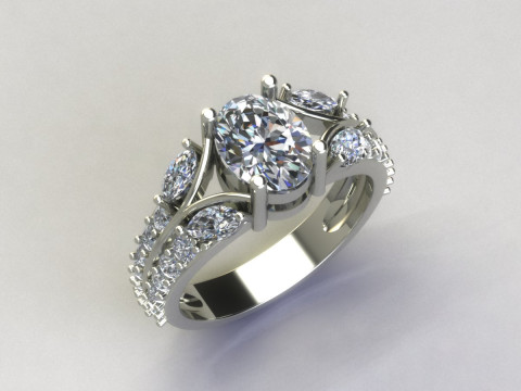 Women ring 3D Принт Модель