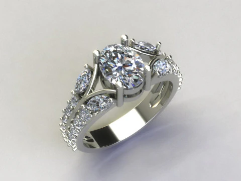 Women ring 3D Print Model