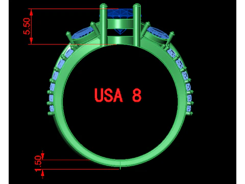 Women ring 3D Print Model