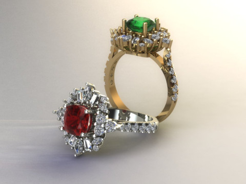 Women ring 3Dプリントモデル
