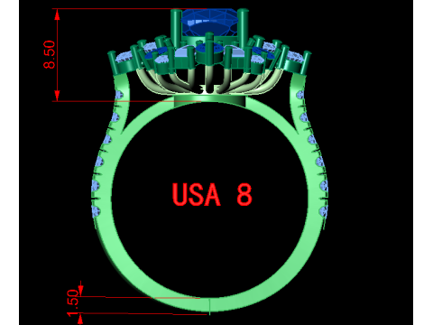 Women ring 3D Принт Модель