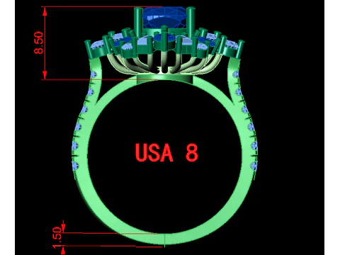 Women ring 3D Print Model