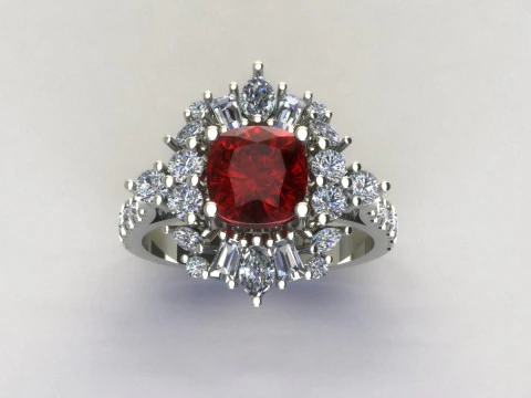 Women ring 3D Print Model