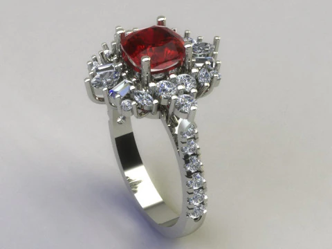 Women ring 3D Print Model