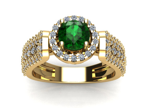 Women diamonds ring 3D Print Model