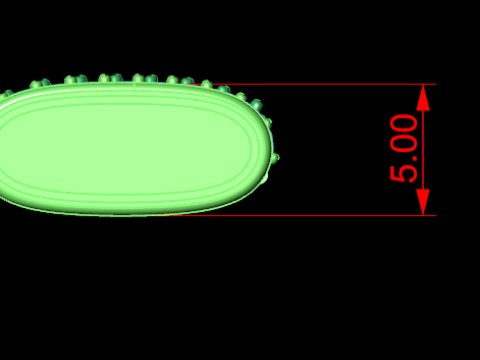 Clasp cuban chain oval shape 3Dプリントモデル