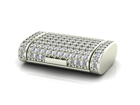 Clasp cuban chain oval shape 3Dプリントモデル