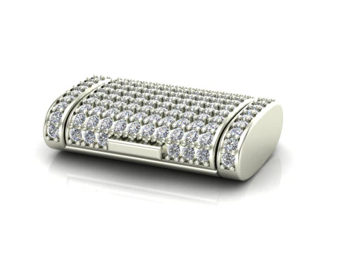 Clasp cuban chain oval shape 3D Print Model