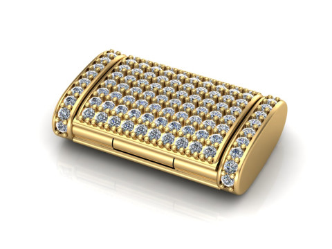 Clasp cuban chain oval shape 3Dプリントモデル