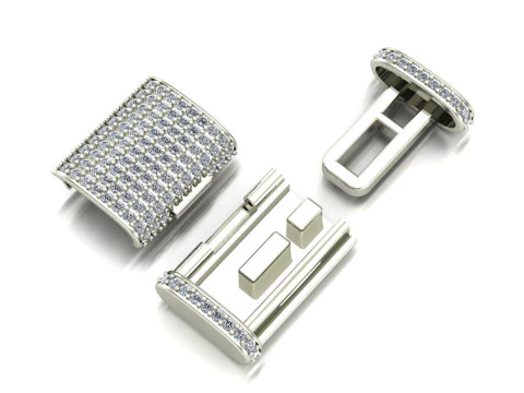 Clasp cuban chain oval shape 3D Print Model