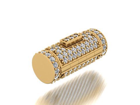 Clasp round rope and cuban chain 3Dモデル
