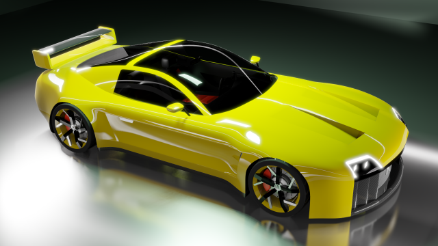 Concept car rosomaha electra 3D मॉडल .c4d .max .obj .3ds .fbx .stl .blend 