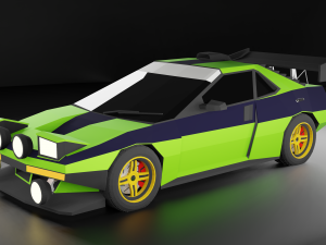 Rally Car 3D Model