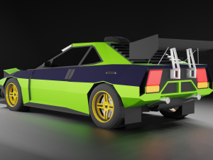Rally Car 3D Model