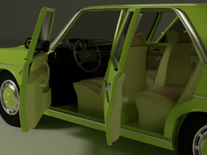 Mercedes 230 1974 3D Model