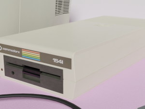 Commodore 64 c new model complete scene 3D-Modell