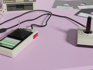 Commodore 64 c new model complete scene 3D-Modell