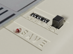 Commodore 64 c new model complete scene 3D-Modell