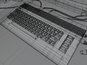 Commodore 64 c new model complete scene 3D-Modell