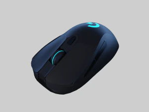 로지텍 게이밍 마우스 3D 모델