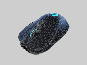 로지텍 게이밍 마우스 3D 모델