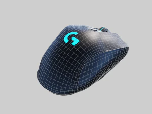 로지텍 게이밍 마우스 3D 모델