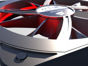 PC Fan Corsair Gaming 3D Model