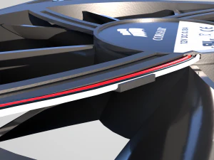 PC Fan Corsair Gaming 3D Model