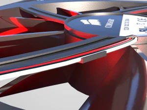 PC Fan Corsair Gaming 3D Model