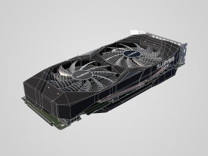 GPU Nvidia RTX 2060 3D Модель