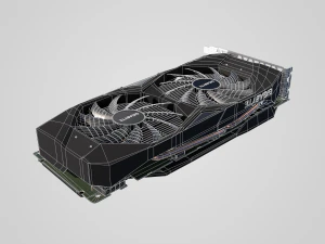 GPU Nvidia RTX 2060 3D Model